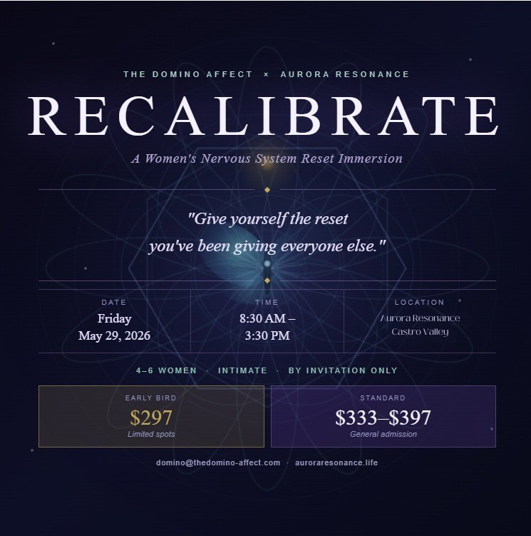 Recalibrate - The Domino Effect + Aurora Resonance - May 29 Castro Valley